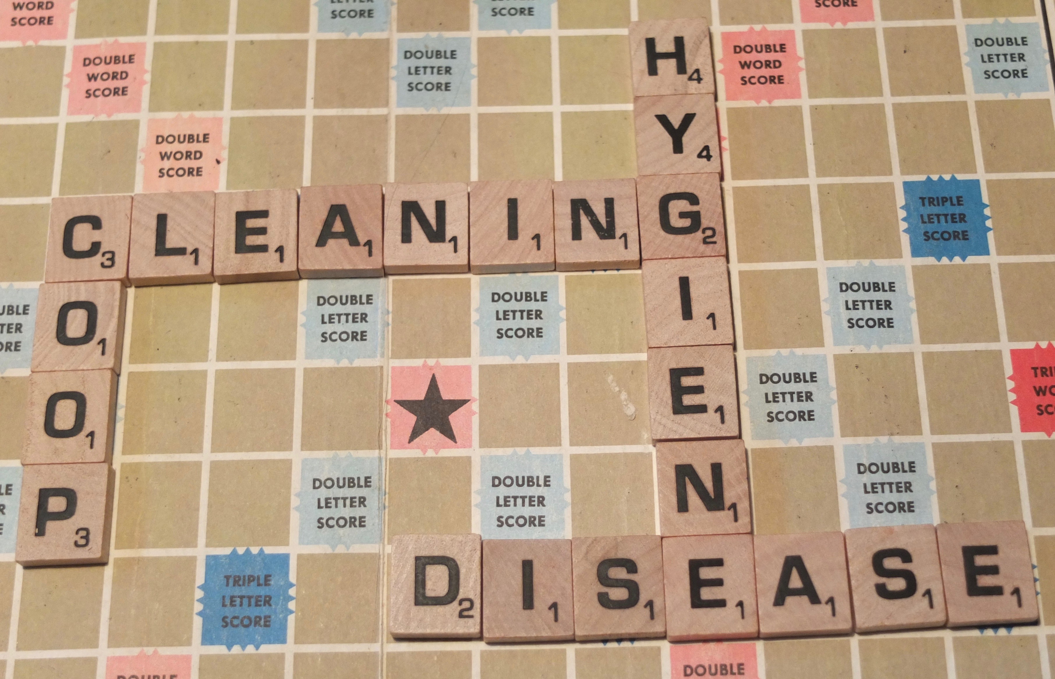 Coop Cleaning Scrabble
