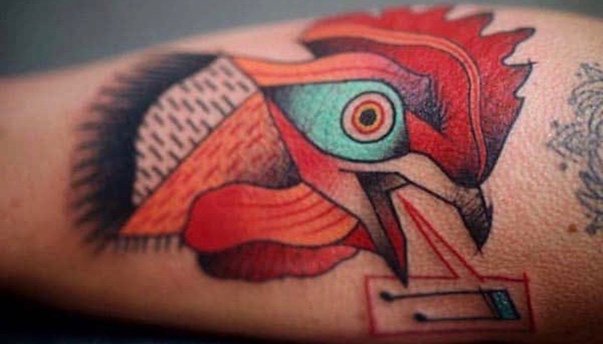 Oracle Tattoo Guild - John West tattooed this fun fried chicken leg piece.  🐓 | Facebook