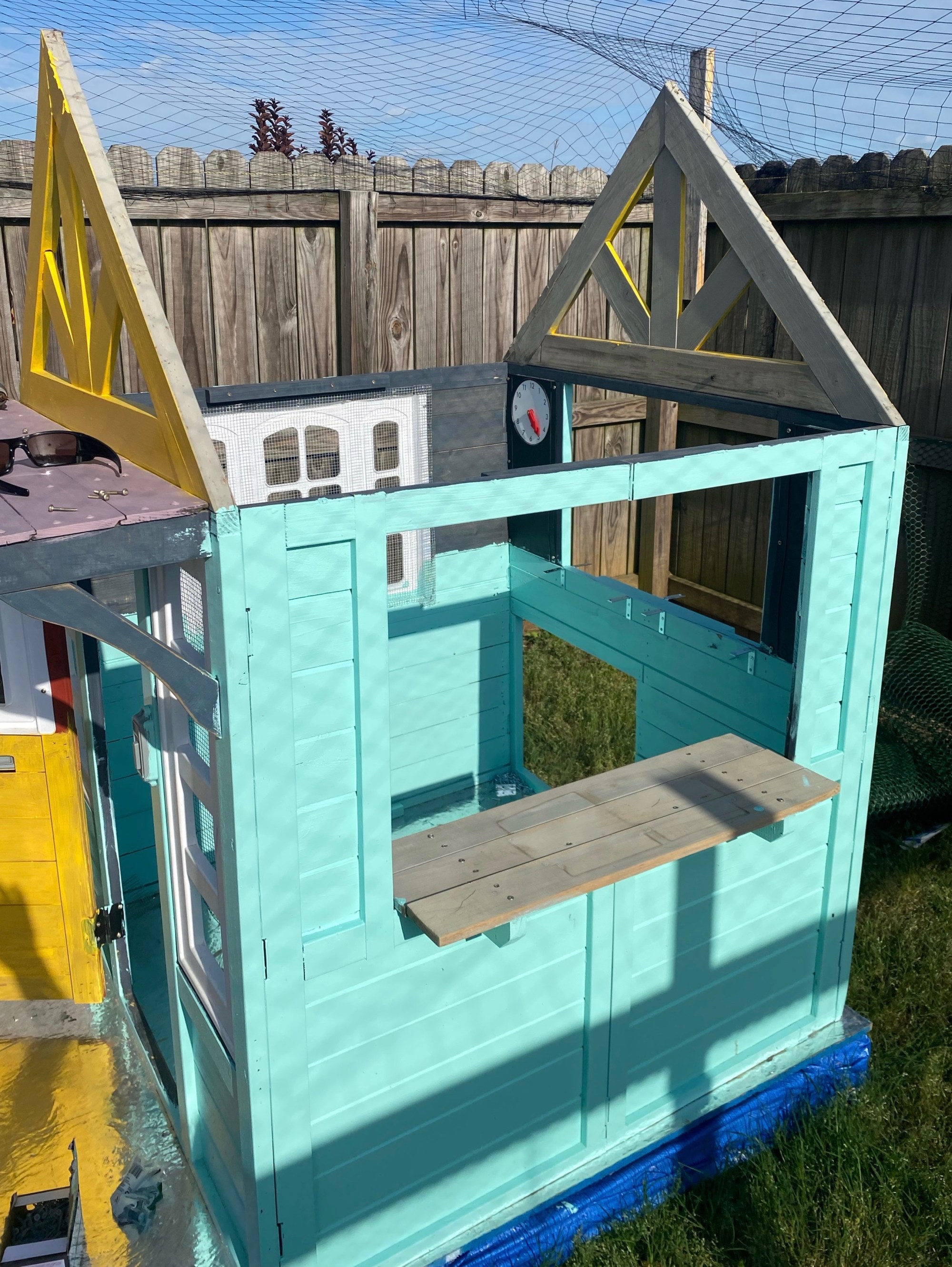 Playhouse Chicken Coop Conversion 1 Bitchin' Chickens